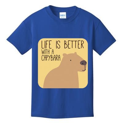 Capybara Design For Capibara Owner Cool Mammal Kids T-Shirt