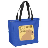 Capybara Design For Capibara Owner Cool Mammal Zip Tote Bag