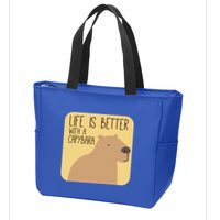 Capybara Design For Capibara Owner Cool Mammal Zip Tote Bag