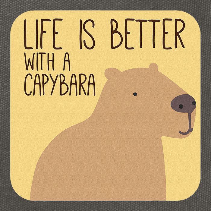 Capybara Design For Capibara Owner Cool Mammal Cotton Canvas Backpack