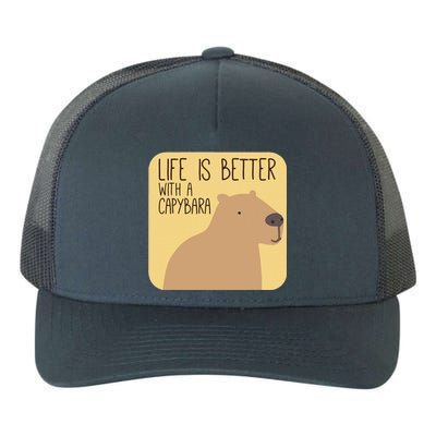 Capybara Design For Capibara Owner Cool Mammal Yupoong Adult 5-Panel Trucker Hat