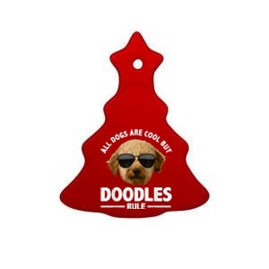 Cute Doodle For Men Women Golden Doodle Labradoodle Dog Ceramic Tree Ornament