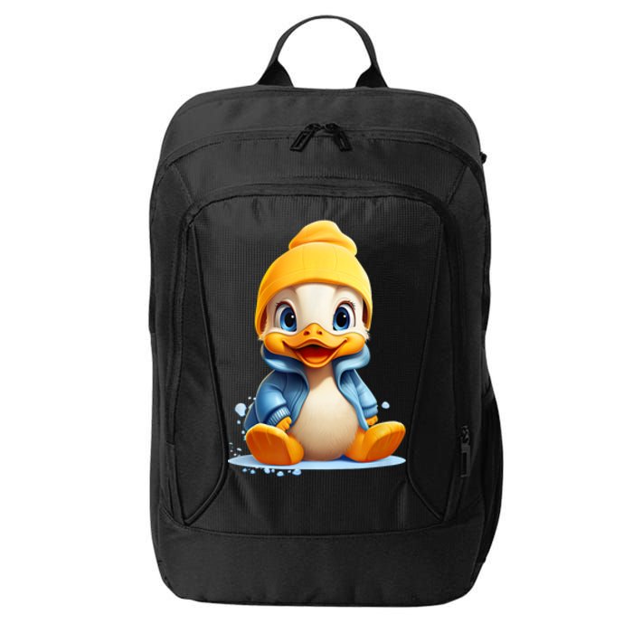 Cute Duckling Funny Duckling Lover Baby Duck City Backpack