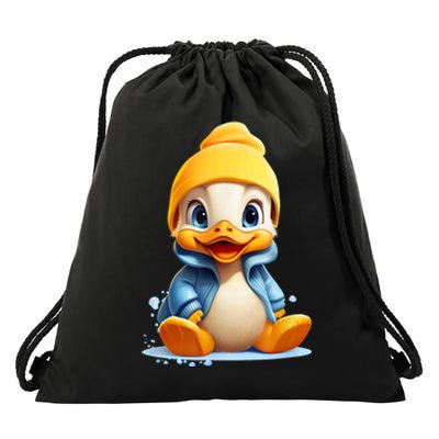 Cute Duckling Funny Duckling Lover Baby Duck Drawstring Bag