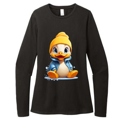 Cute Duckling Funny Duckling Lover Baby Duck Womens CVC Long Sleeve Shirt