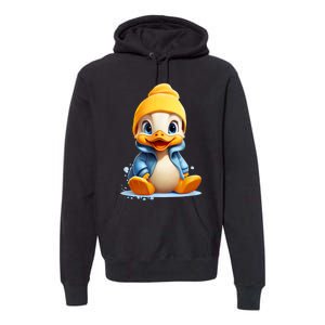 Cute Duckling Funny Duckling Lover Baby Duck Premium Hoodie