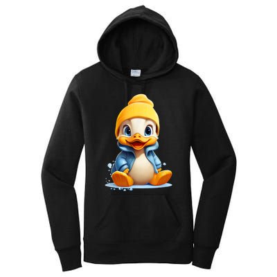 Cute Duckling Funny Duckling Lover Baby Duck Women's Pullover Hoodie