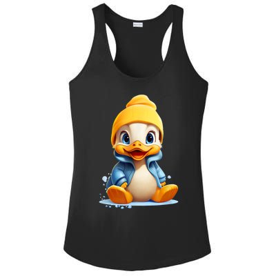 Cute Duckling Funny Duckling Lover Baby Duck Ladies PosiCharge Competitor Racerback Tank