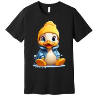 Cute Duckling Funny Duckling Lover Baby Duck Premium T-Shirt