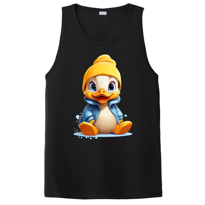 Cute Duckling Funny Duckling Lover Baby Duck PosiCharge Competitor Tank