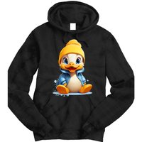 Cute Duckling Funny Duckling Lover Baby Duck Tie Dye Hoodie