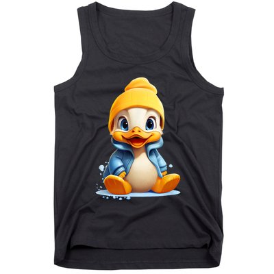 Cute Duckling Funny Duckling Lover Baby Duck Tank Top