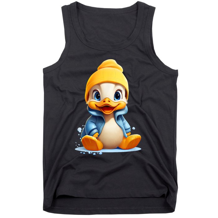 Cute Duckling Funny Duckling Lover Baby Duck Tank Top