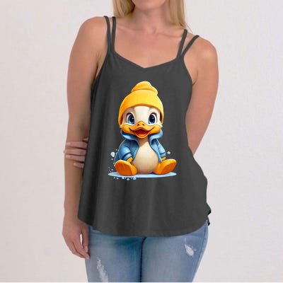 Cute Duckling Funny Duckling Lover Baby Duck Women's Strappy Tank