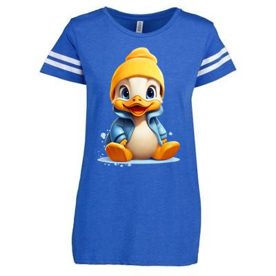 Cute Duckling Funny Duckling Lover Baby Duck Enza Ladies Jersey Football T-Shirt