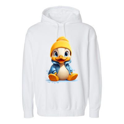 Cute Duckling Funny Duckling Lover Baby Duck Garment-Dyed Fleece Hoodie