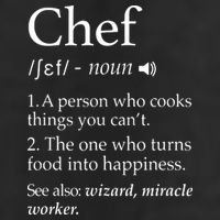 Chef Definition Funny Line Saying Cook Cooking Gifts Chefs 7 Panel Mesh Trucker Snapback Hat