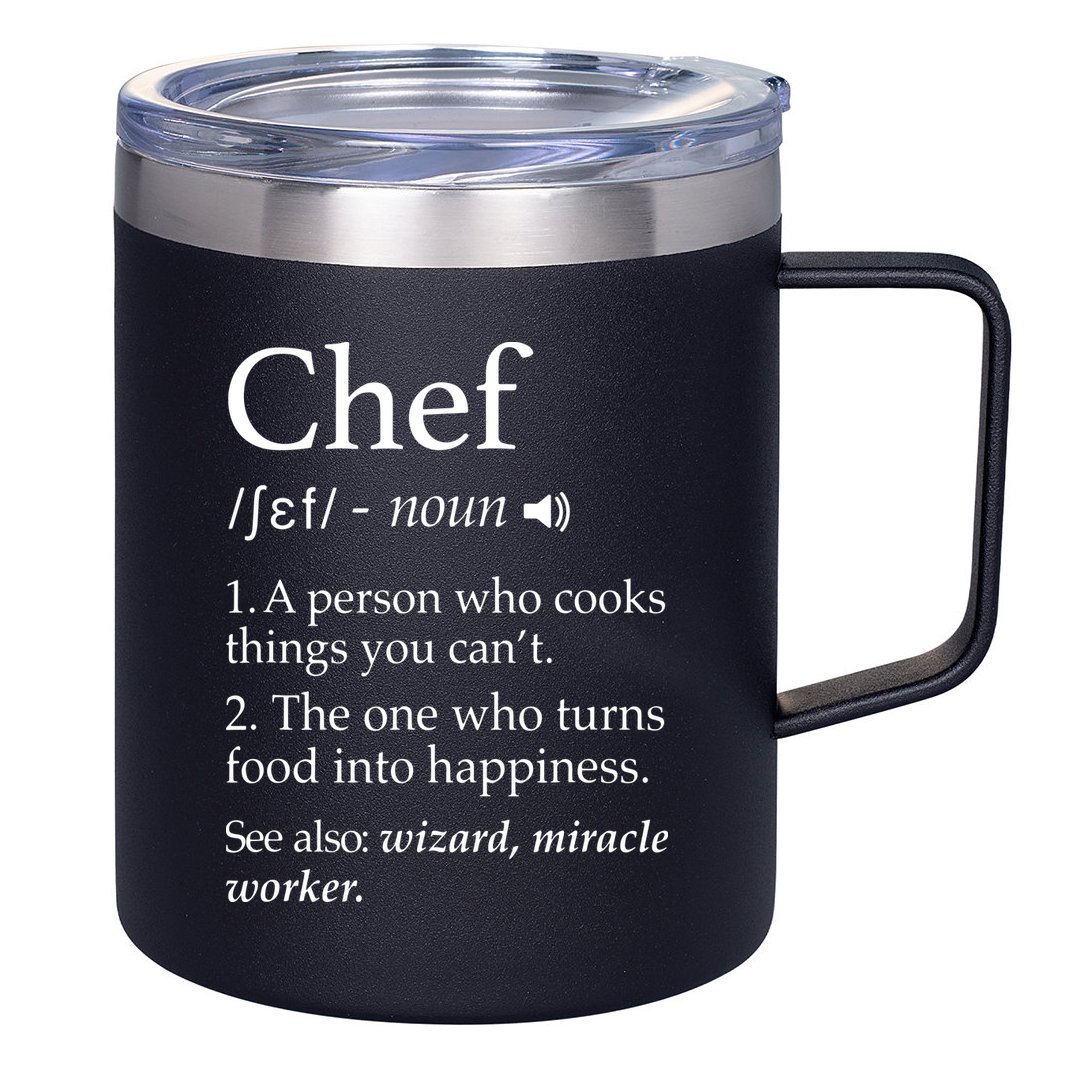 Chef Definition Funny Line Saying Cook Cooking Gifts Chefs 12oz Stainless Steel Coffee Mug