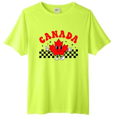 Canada Day Funny Retro Maple Leaf Canada Day Tall Fusion ChromaSoft Performance T-Shirt