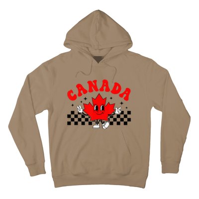 Canada Day Funny Retro Maple Leaf Canada Day Hoodie