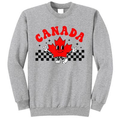 Canada Day Funny Retro Maple Leaf Canada Day Sweatshirt