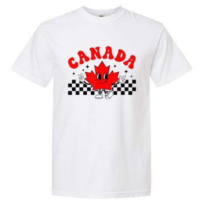 Canada Day Funny Retro Maple Leaf Canada Day Garment-Dyed Heavyweight T-Shirt