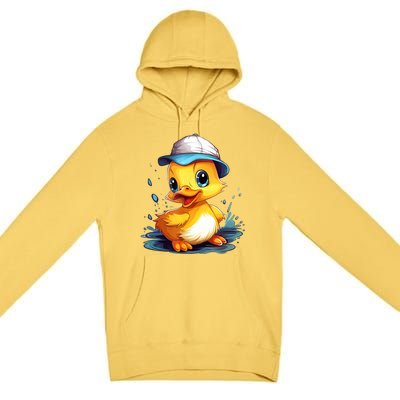 Cute Duckling Funny Duckling Lover Baby Duck Premium Pullover Hoodie