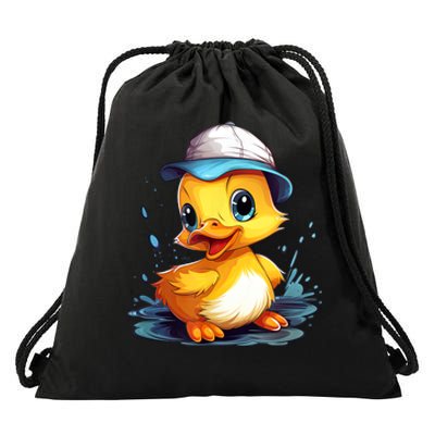 Cute Duckling Funny Duckling Lover Baby Duck Drawstring Bag