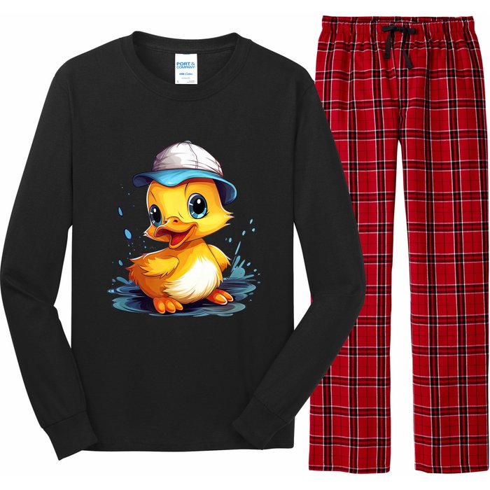 Cute Duckling Funny Duckling Lover Baby Duck Long Sleeve Pajama Set