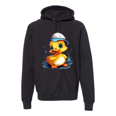 Cute Duckling Funny Duckling Lover Baby Duck Premium Hoodie