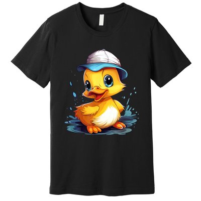 Cute Duckling Funny Duckling Lover Baby Duck Premium T-Shirt