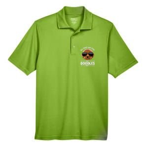 Cute Doodle For Men Women Golden Doodle Labradoodle Dog Men's Origin Performance Pique Polo