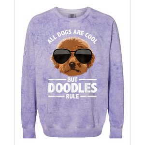 Cute Doodle For Men Women Golden Doodle Labradoodle Dog Colorblast Crewneck Sweatshirt