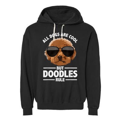 Cute Doodle For Men Women Golden Doodle Labradoodle Dog Garment-Dyed Fleece Hoodie