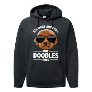 Cute Doodle For Men Women Golden Doodle Labradoodle Dog Performance Fleece Hoodie