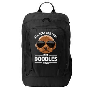 Cute Doodle For Men Women Golden Doodle Labradoodle Dog City Backpack