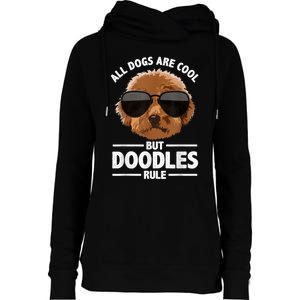 Cute Doodle For Men Women Golden Doodle Labradoodle Dog Womens Funnel Neck Pullover Hood