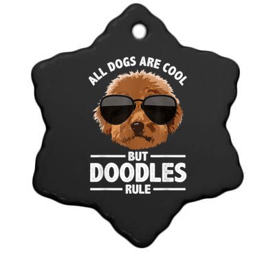 Cute Doodle For Men Women Golden Doodle Labradoodle Dog Ceramic Star Ornament