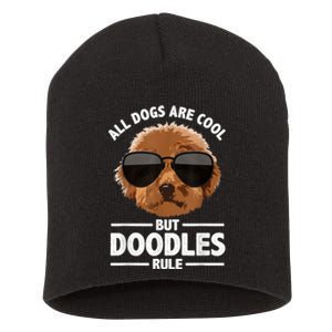 Cute Doodle For Men Women Golden Doodle Labradoodle Dog Short Acrylic Beanie