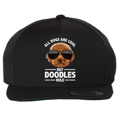 Cute Doodle For Men Women Golden Doodle Labradoodle Dog Wool Snapback Cap