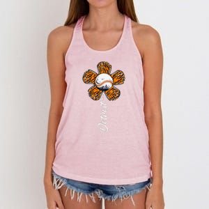 Cute Detroit Flower Souvenir I Love Detroit Women's Knotted Racerback Tank