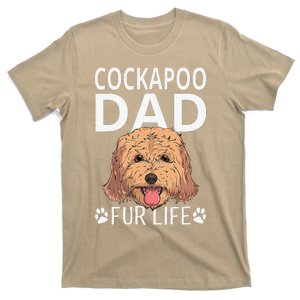 Cockapoo Dad Fur Life Dog Fathers Day Gift Pun T-Shirt