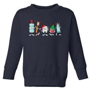 Christmas Dentist Funny Christmas Dental Toddler Sweatshirt