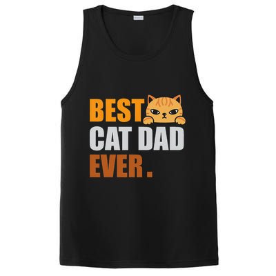 CAT DAD Fathers Day Kitty Daddy Papa Christmas PosiCharge Competitor Tank