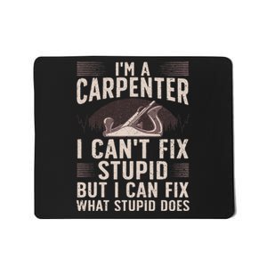 Carpentry Design For Carpenter Woodworking Mousepad