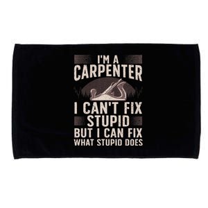 Carpentry Design For Carpenter Woodworking Microfiber Hand Towel