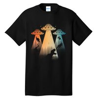 Cool Dinosaur For Women Ufo Alien Abduction Dinosaur Tall T-Shirt