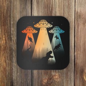 Cool Dinosaur For Women Ufo Alien Abduction Dinosaur Coaster