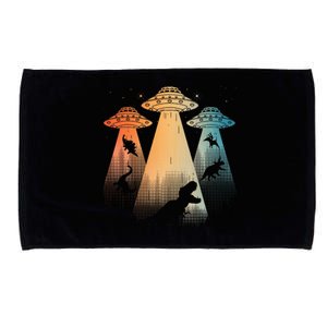 Cool Dinosaur For Women Ufo Alien Abduction Dinosaur Microfiber Hand Towel