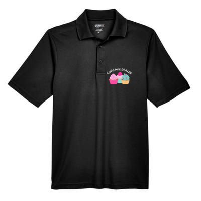 Cupcake Dealer Funny Cupcake Baker Pastry Baking Gift Men's Origin Performance Piqué Polo